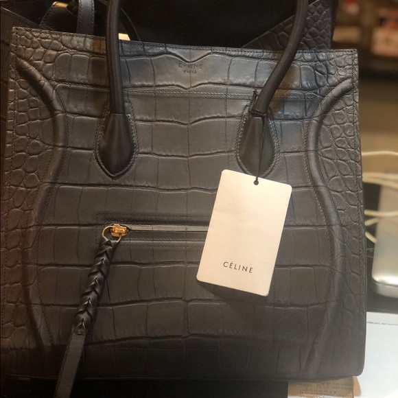 Celine Phantom Bag Crocodile Embossed Leather - Picture 5 of 8